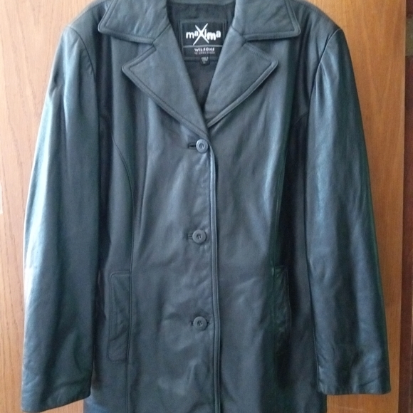 Wilsons Leather Black Jacket - Picture 2 of 3